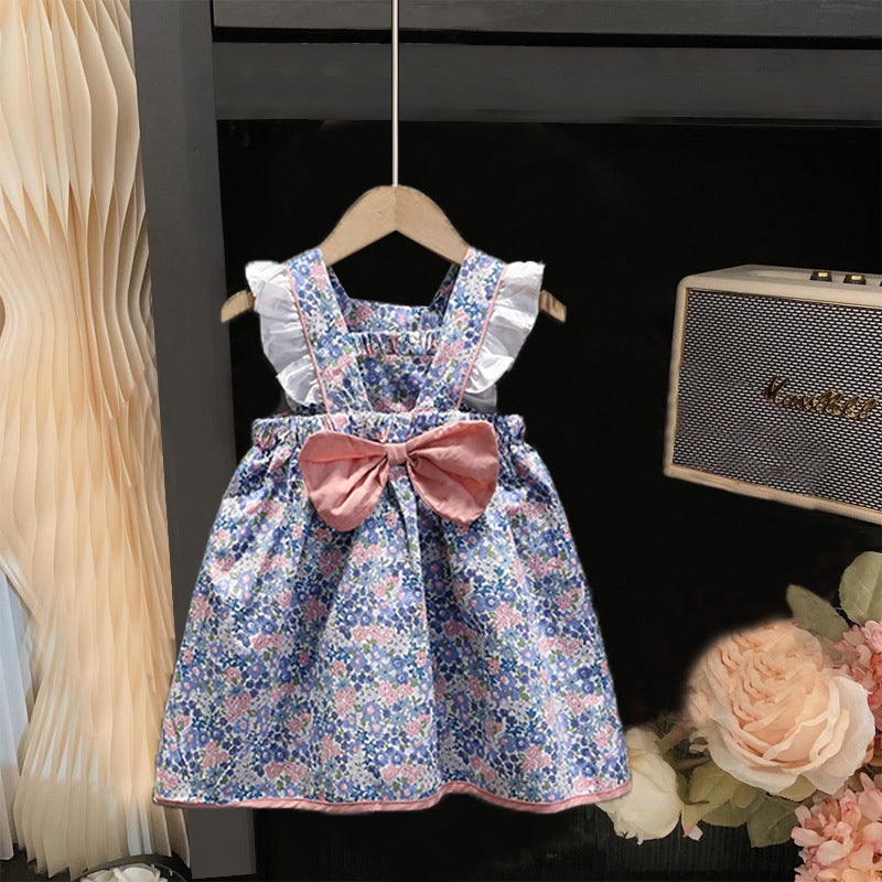Girls' Little Butterfly Dress Summer Mesh