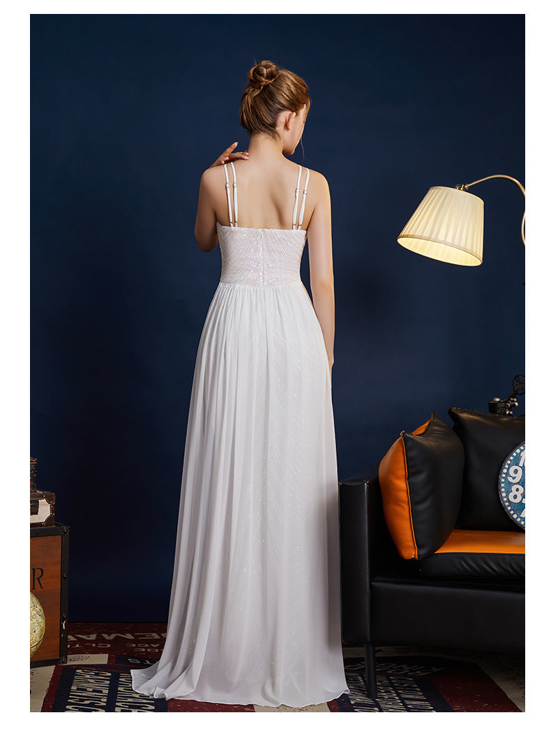 High-end elegant evening gown for brides, wedding banquets Dress (