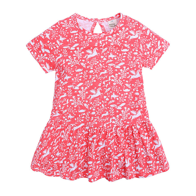Summer Girls Dress New Short Sleeve