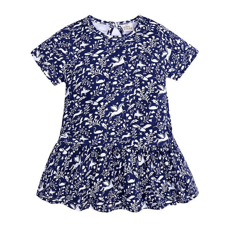 Summer Girls Dress New Short Sleeve