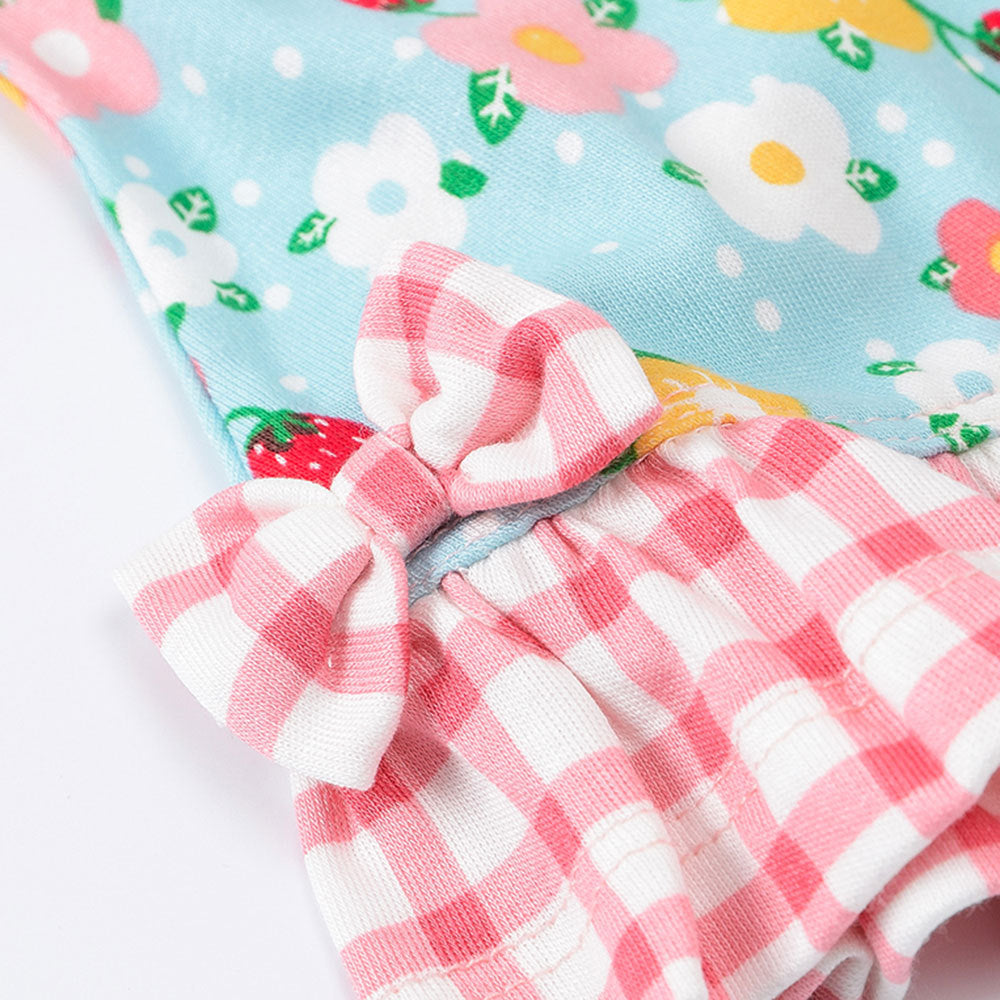 Breathable Girls' Suit Summer Sleeveless Flower Dress