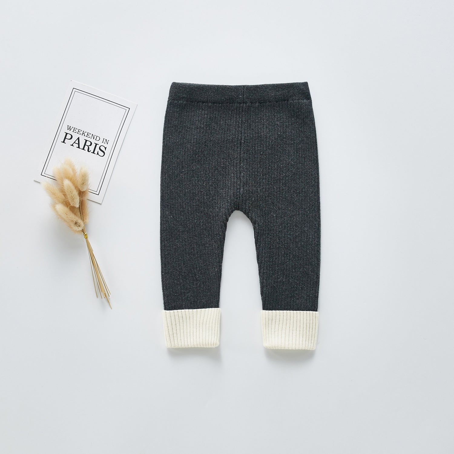 Plush thickened leggings knit pants