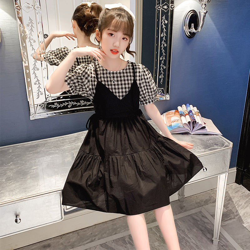 Girls Summer Dress New Net Red