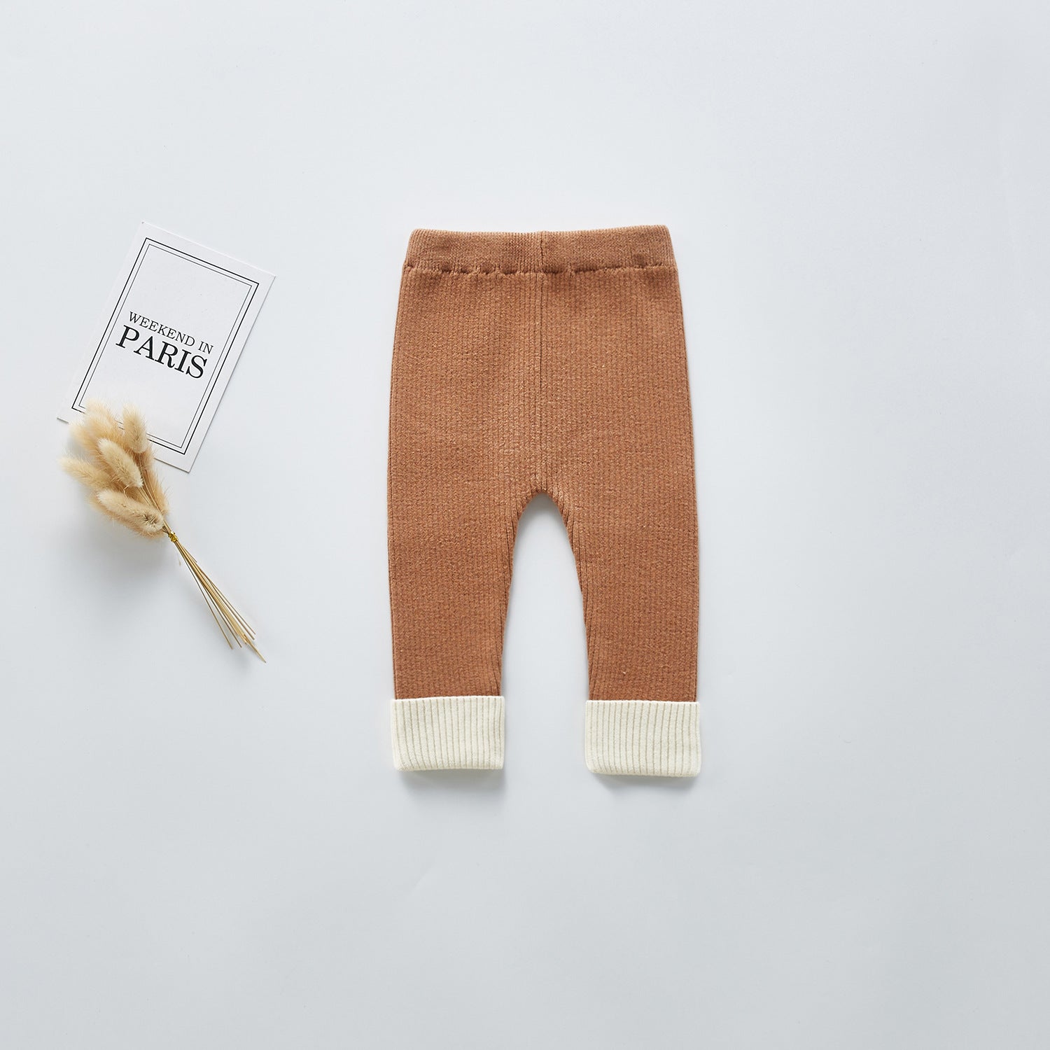 Plush thickened leggings knit pants