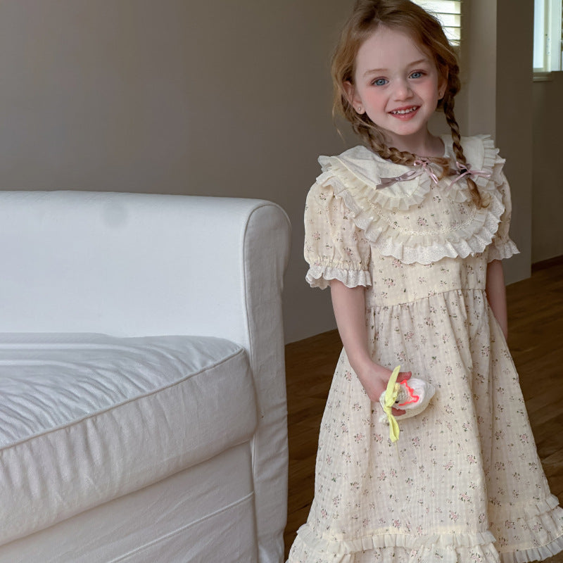 Summer New Girls Sweet Floral Dress