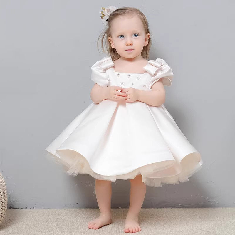 Baby Full-year Birthday Party Baby Puffy Gauze Princess Dress