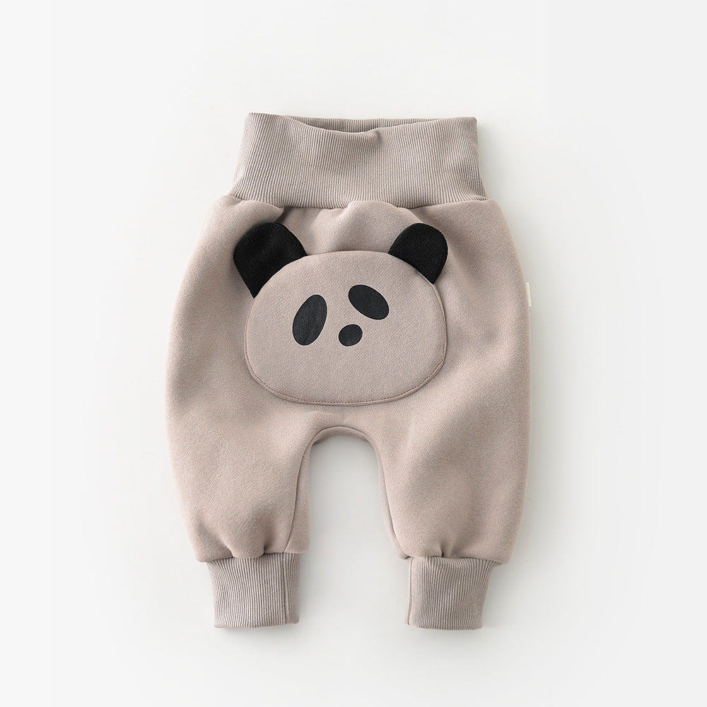 Autumn New Boys And Girls Baby Cute Three-dimensional High-waisted Leggings Pants
