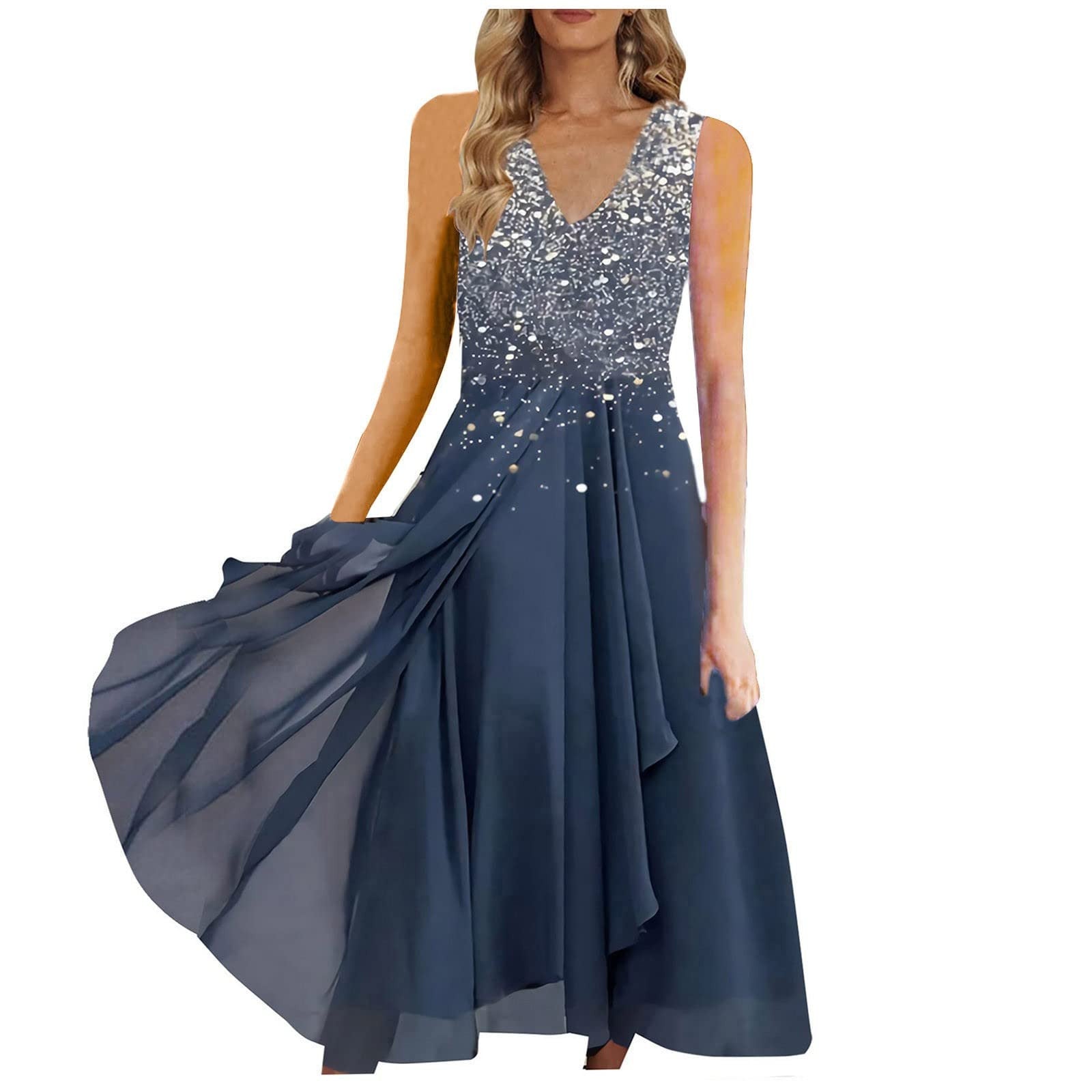 Urban Casual Chiffon Spliced Women's Dress