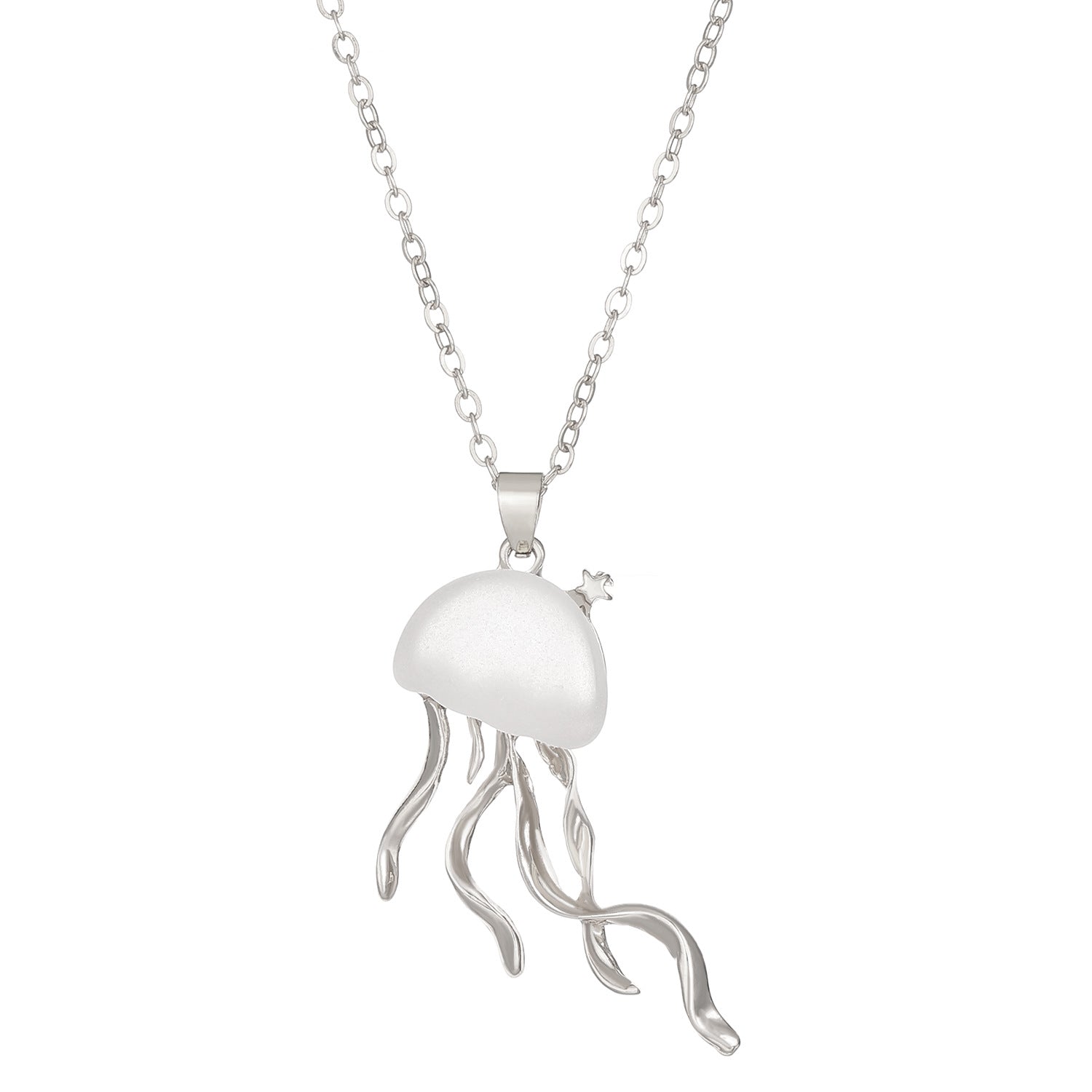 Alloy Jellyfish Tassel Necklace For Women
