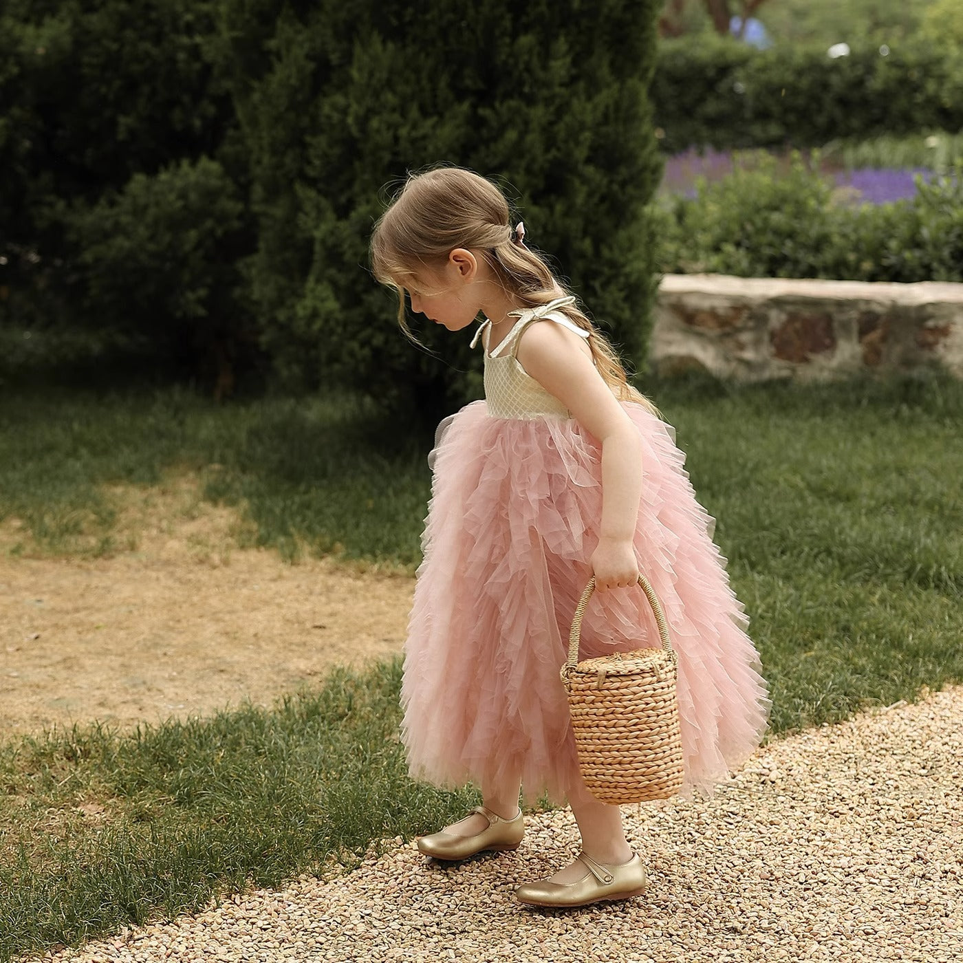 Summer New Suspender Baby Girl Puffy Gauze Princess Dress