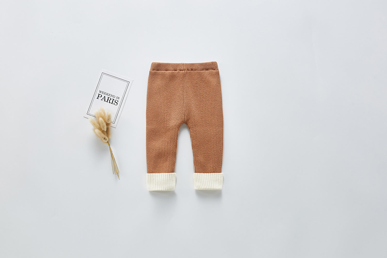 Plush thickened leggings knit pants