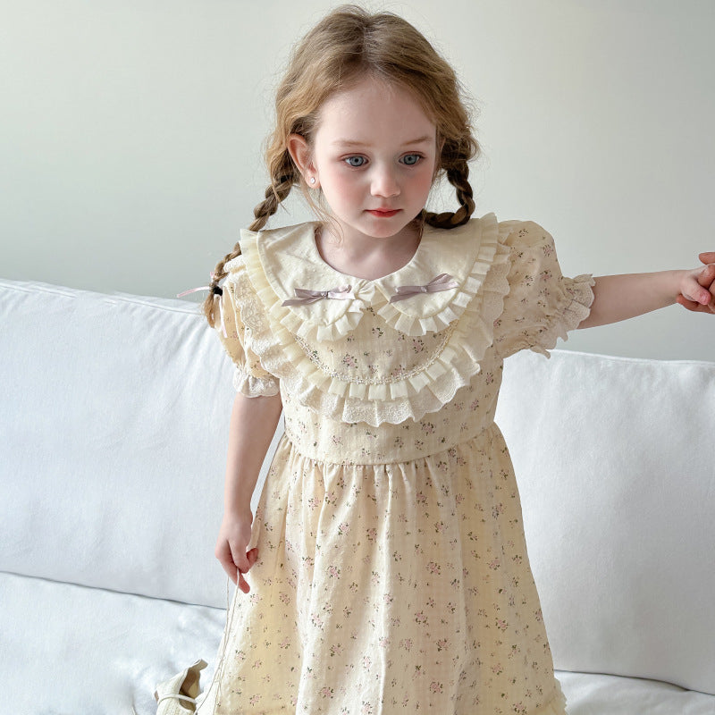 Summer New Girls Sweet Floral Dress