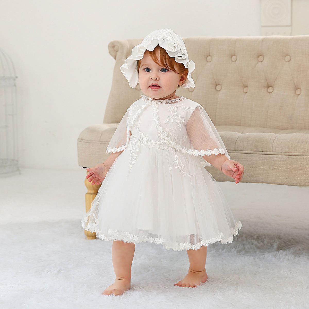 Three-piece Baby Girl 0-2 Years Old Dress Princess Dress