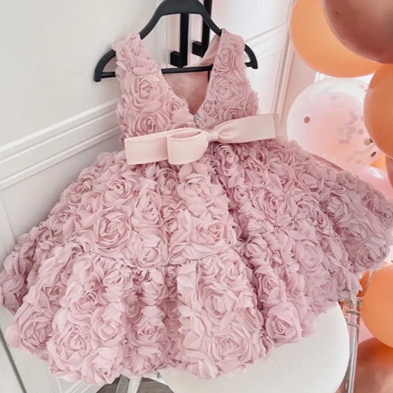 One Year Old Celebration Dress Baby Girl Birthday Princess Dress