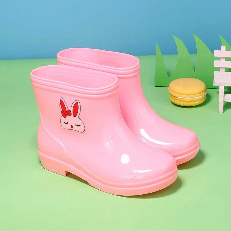 Bunny Rain Boots Children's Middle Tube Non-slip