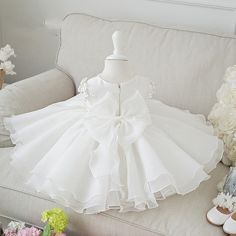 Year-old Baby Girl Spring Flower Umbrella Princess Dress