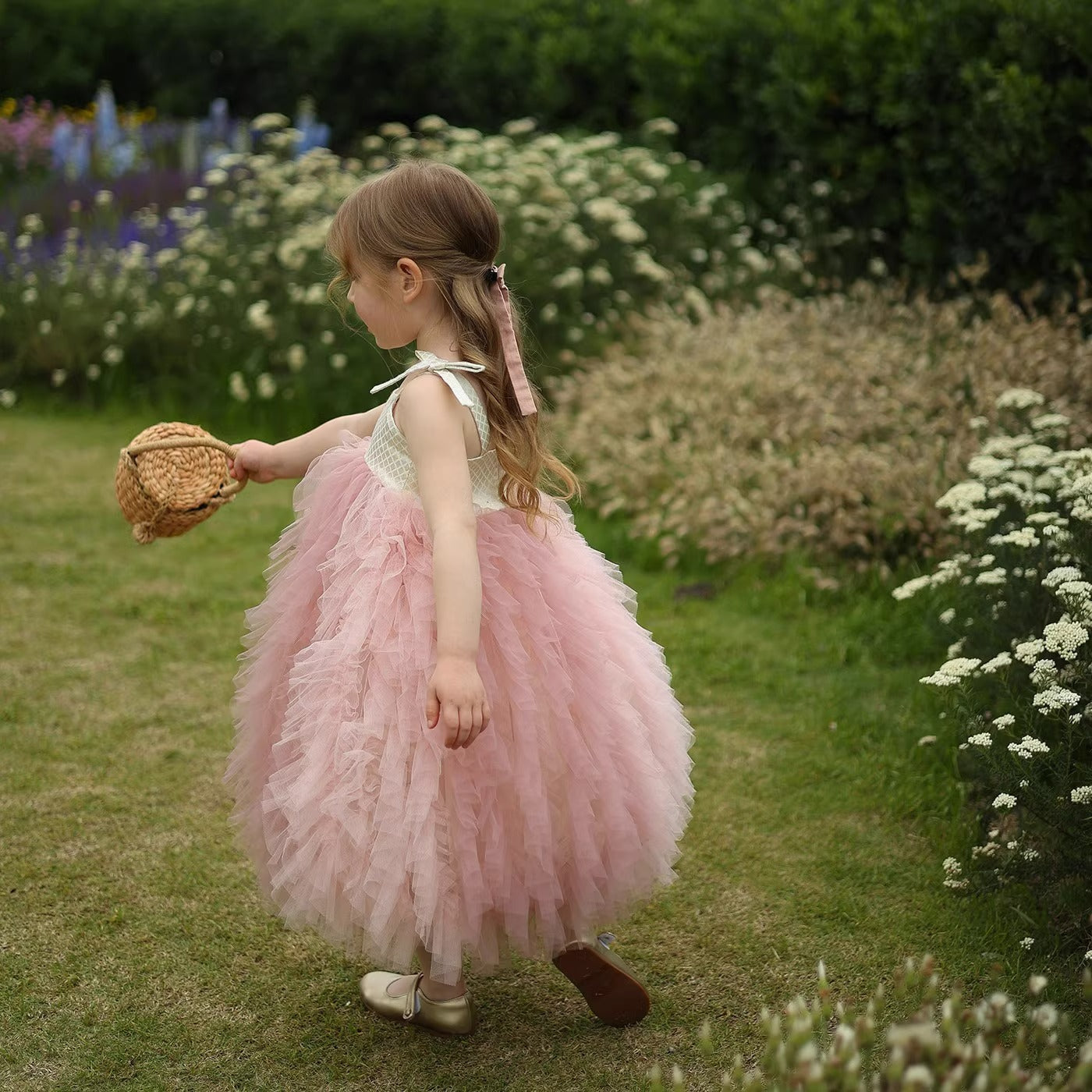 Summer New Suspender Baby Girl Puffy Gauze Princess Dress