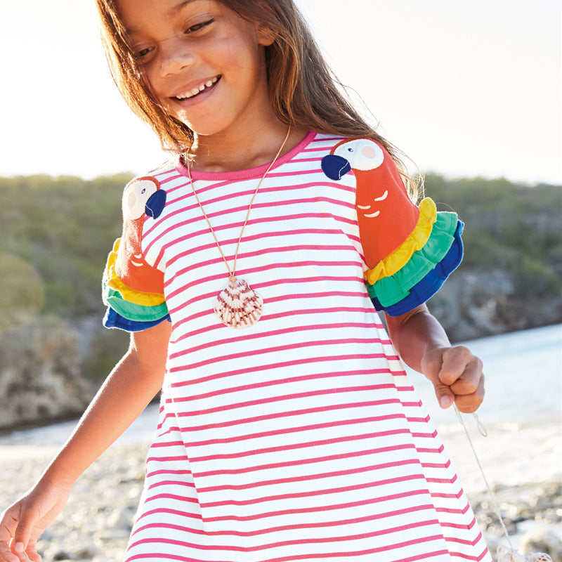 Summer Fashion Personalized Print Girls Dress