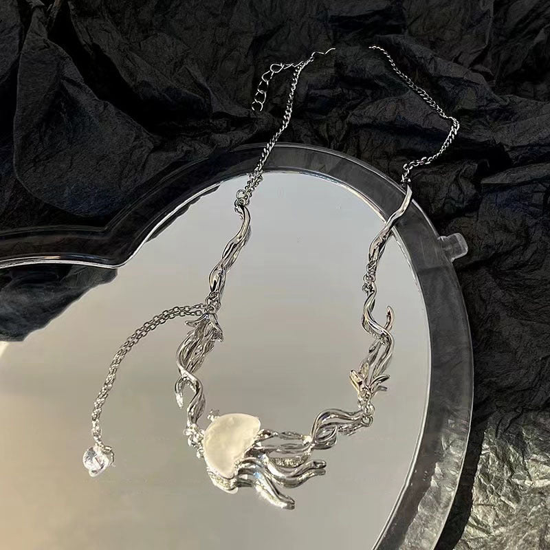 Alloy Jellyfish Tassel Necklace For Women