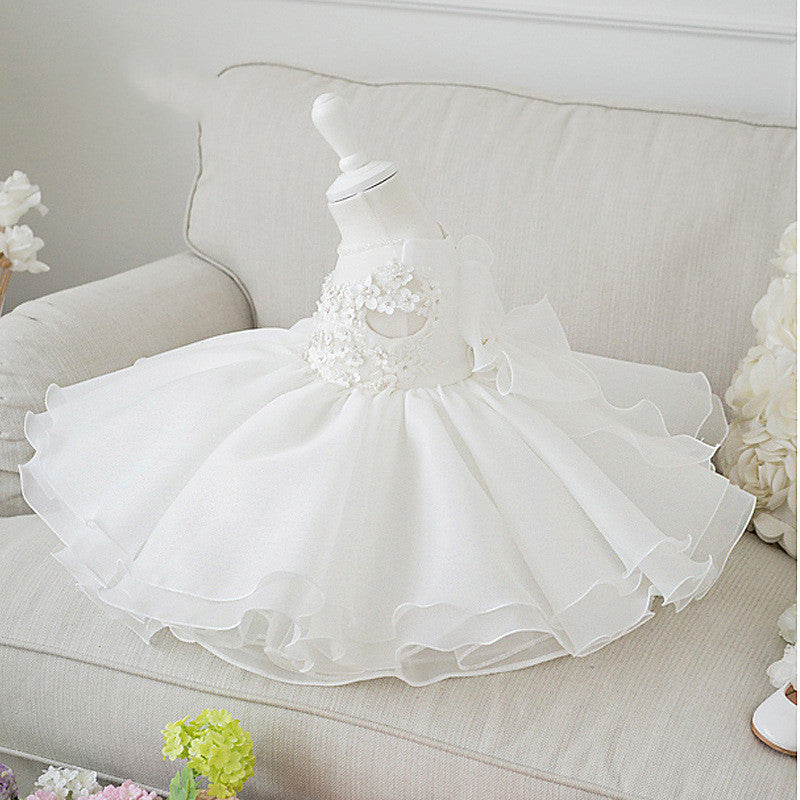 Year-old Baby Girl Spring Flower Umbrella Princess Dress