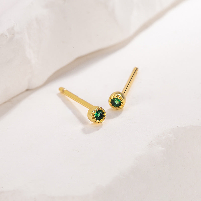 Mini Small Round Earrings For Women
