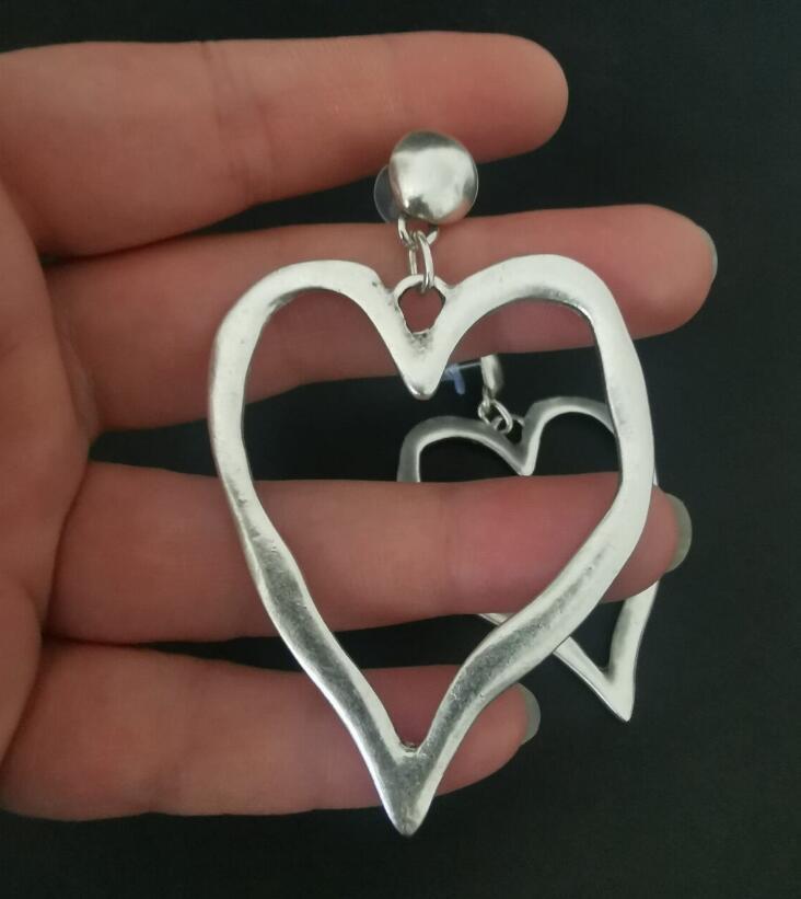 Women's Peach Heart Alloy Earrings