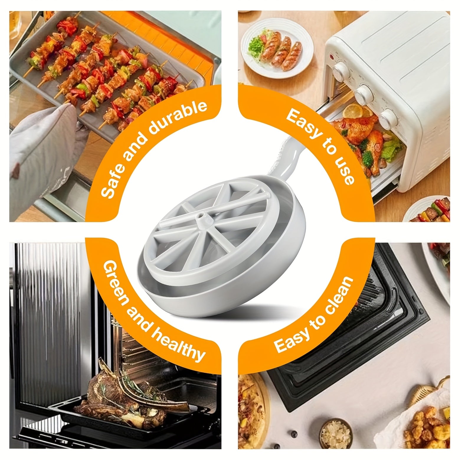 [Healthy Bacon Cooker] Non-Electric Microwave Bacon Cooker, Polypropylene (PP) Material, Food Contact Safe, with Grease Catcher for Healthier Cooking, Quick Meal Prep, Durable Kitchen Item, Circular Bacon Cooker