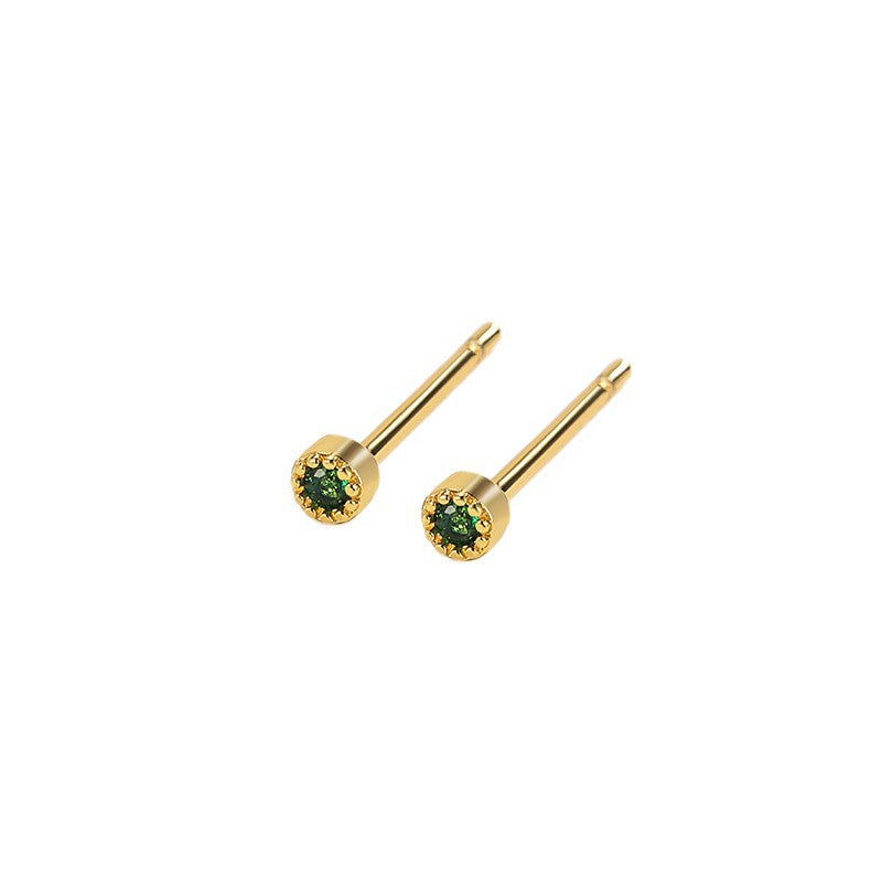 Mini Small Round Earrings For Women
