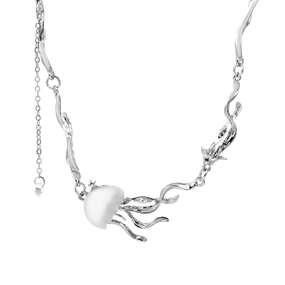 Alloy Jellyfish Tassel Necklace For Women