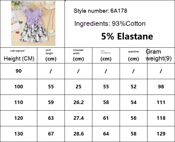 Girls Dress Summer Sleeveless Digital Printing