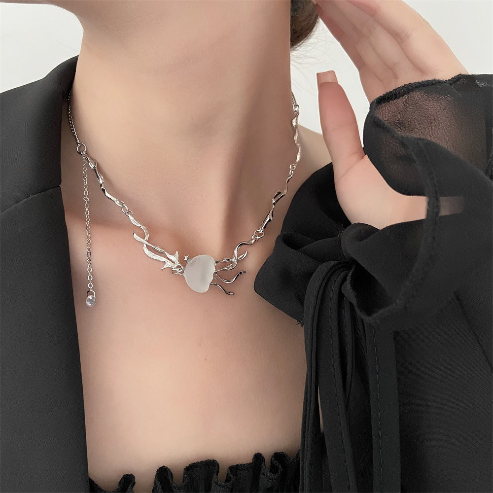 Alloy Jellyfish Tassel Necklace For Women