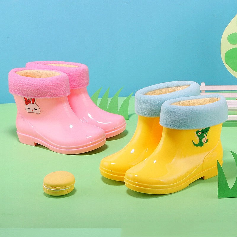 Bunny Rain Boots Children's Middle Tube Non-slip