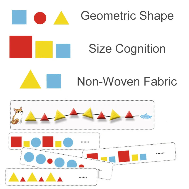 Montessori Didactic Material DIY Math Toy Color Shape Puzzle Matching Game Children Early Educational Learning Toy Teaching Aids