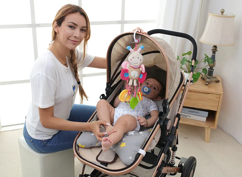 Newborn Baby Plush Stroller Toys Baby Rattles Mobiles Cartoon Animal Hanging Bell Educational Baby Toys 0-12 Months Speelgoed