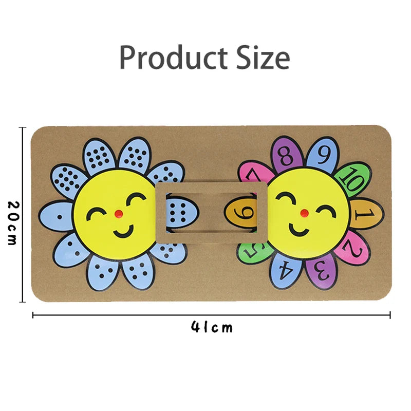 Montessori Didactic Material DIY Math Toy Color Shape Puzzle Matching Game Children Early Educational Learning Toy Teaching Aids