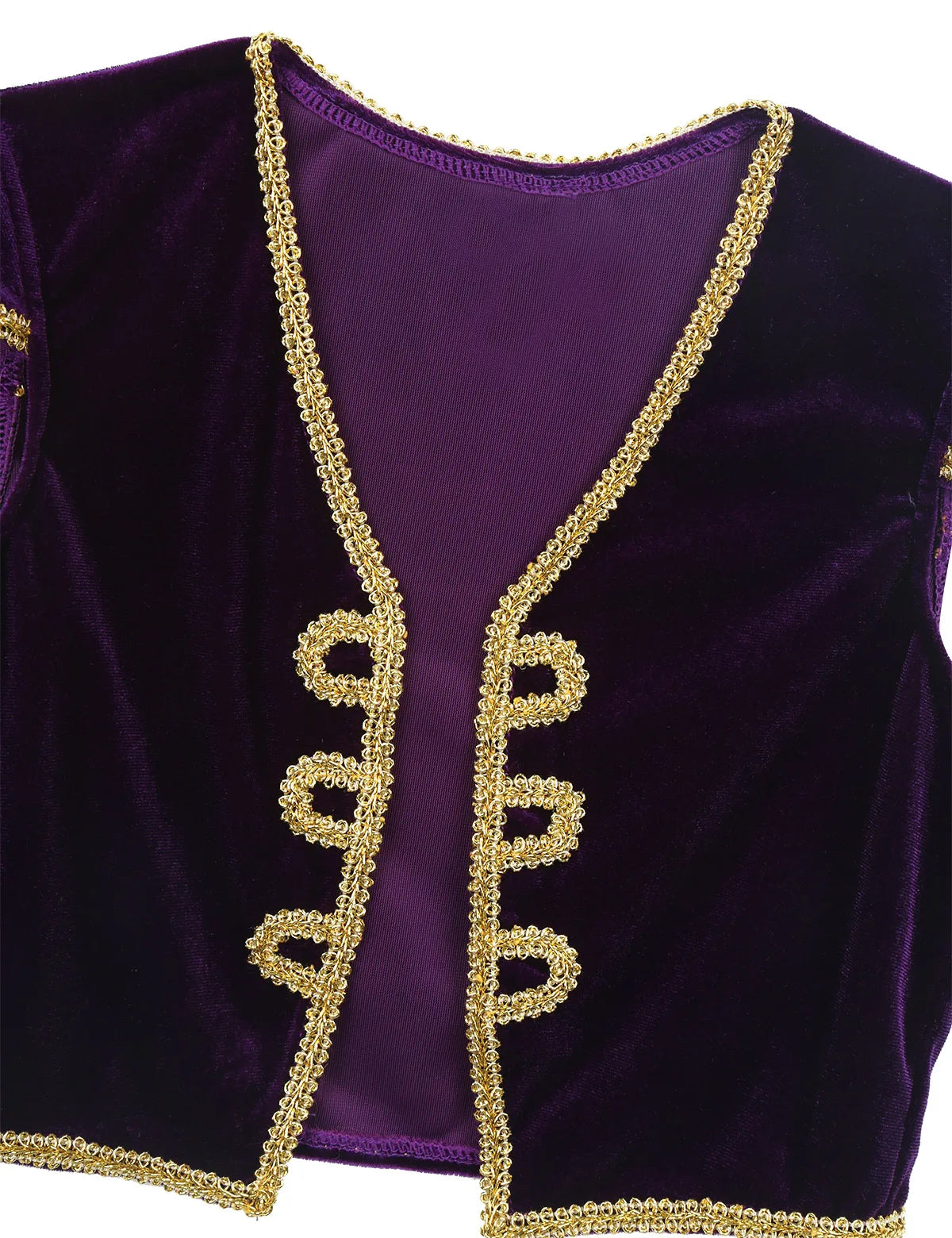 Boys Fancy Arabian Prince Outfits Cap Sleeves Waistcoat with Pants Halloween Fairy Party Carnival Dress Up Cosplay Costume