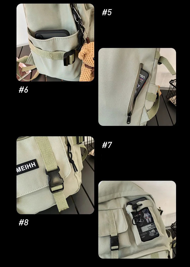 Multifunctional Teenager Laptop Backpack Women Cool Canvas School Bag High Quality Student Backpacks Boy Girl Fashion Schoolbag