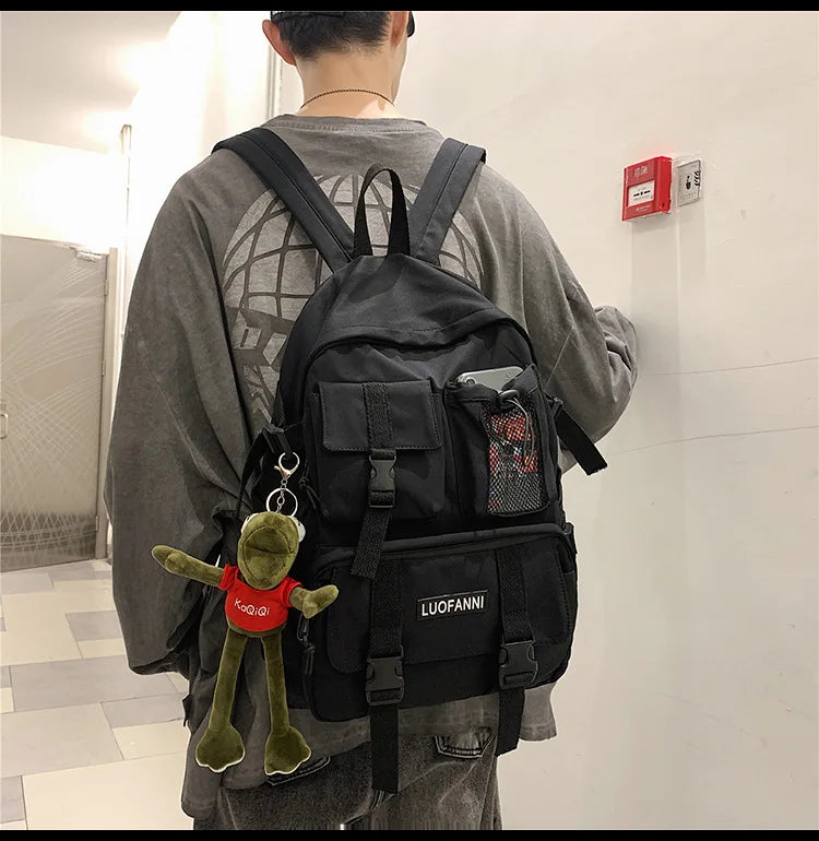 Multifunctional Teenager Laptop Backpack Women Cool Canvas School Bag High Quality Student Backpacks Boy Girl Fashion Schoolbag