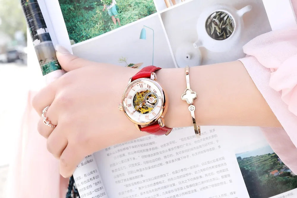 2025 New Designer Mechanical Watches Women Luxury Top Brand Ceramic Stainless Steel Diamond Music Ladies Automatic Wristwatches