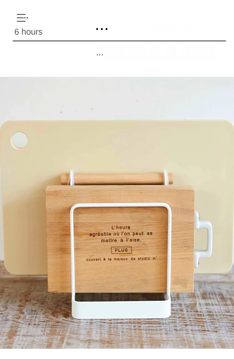 Kitchen Organizer, Punch - free, Multifunction, Cutting Board Holder Rack, Kitchen Storage, Rag Dish Rack Holder Shelf, Home