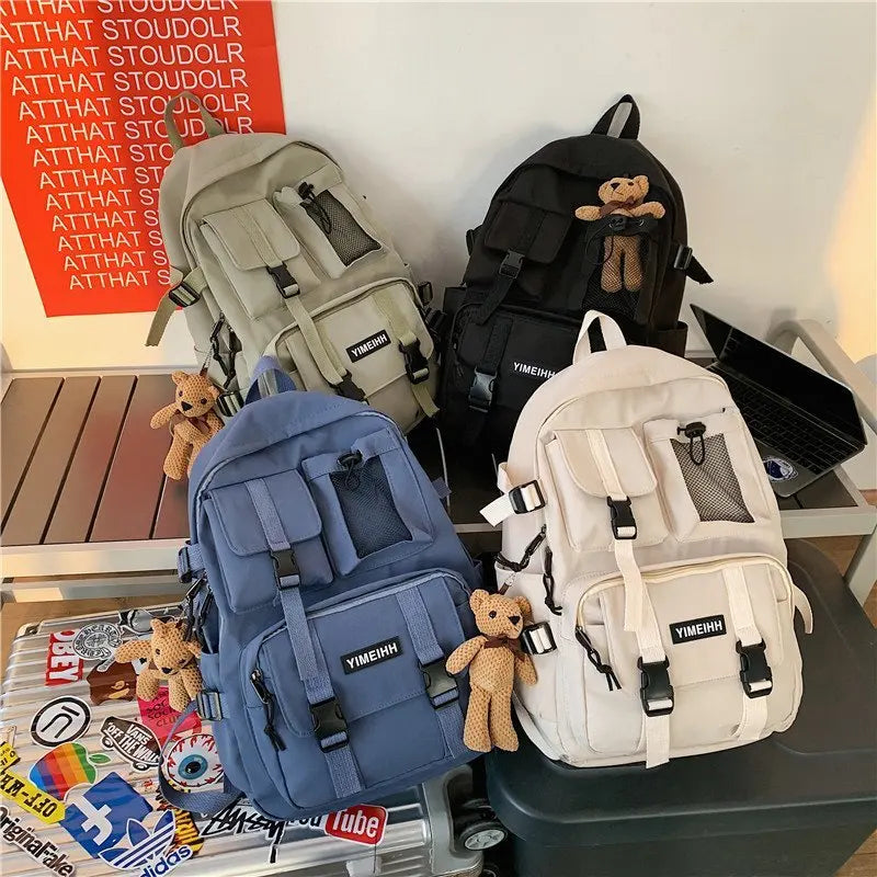 Multifunctional Teenager Laptop Backpack Women Cool Canvas School Bag High Quality Student Backpacks Boy Girl Fashion Schoolbag