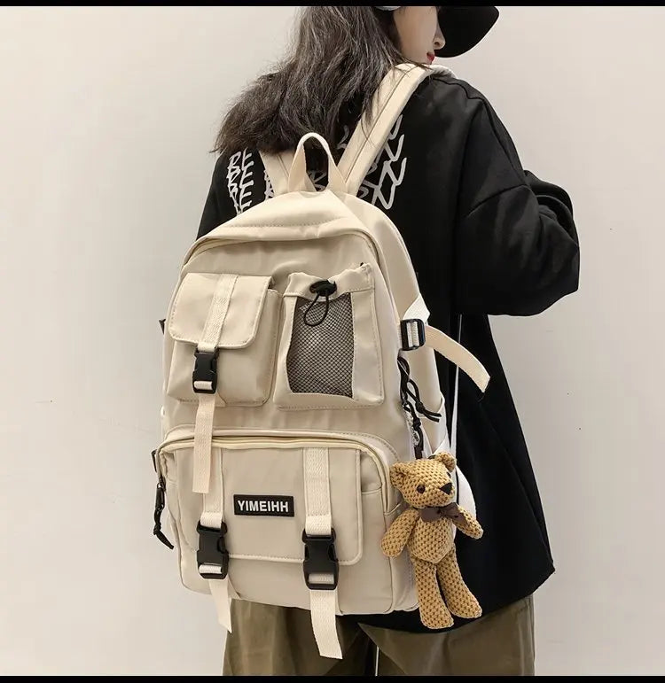 Multifunctional Teenager Laptop Backpack Women Cool Canvas School Bag High Quality Student Backpacks Boy Girl Fashion Schoolbag