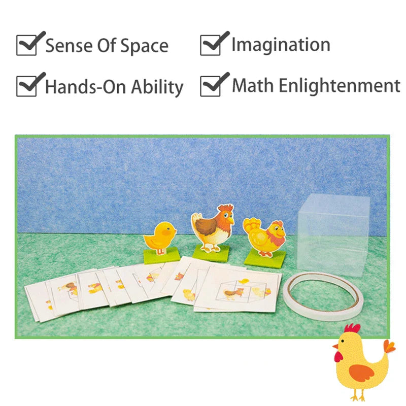 Montessori Didactic Material DIY Math Toy Color Shape Puzzle Matching Game Children Early Educational Learning Toy Teaching Aids