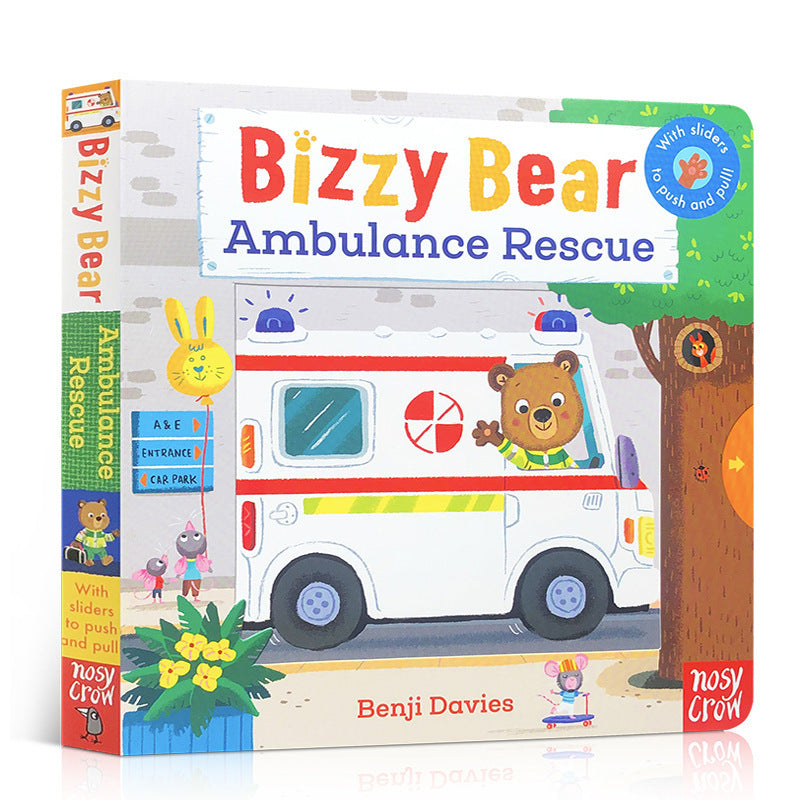 Bizzy Bear Busy Little Bear Picture Book Early Education Sing Along with Me Push-Pull Book Little Bear Is Very Busy