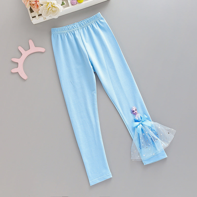 Elsa Girls' Leggings, Autumn Style, Girls' Outerwear
