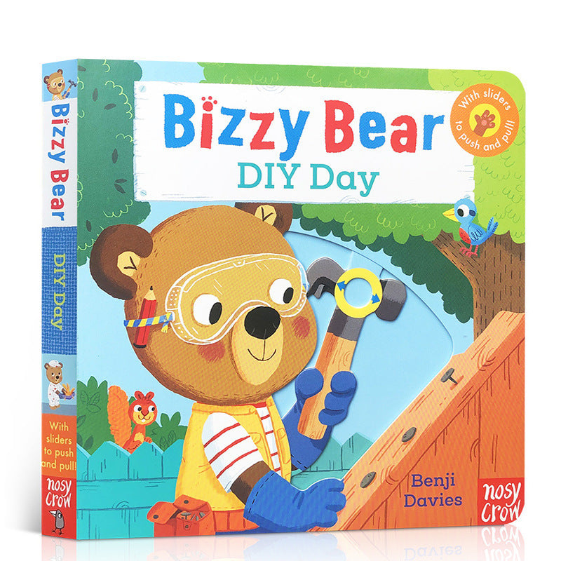 Bizzy Bear Busy Little Bear Picture Book Early Education Sing Along with Me Push-Pull Book Little Bear Is Very Busy