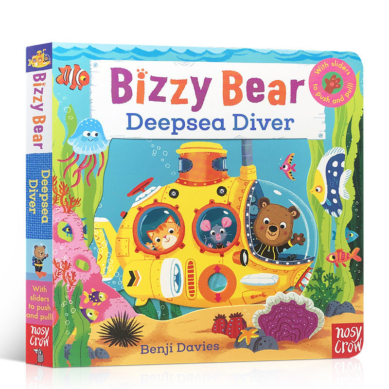 Bizzy Bear Busy Little Bear Picture Book Early Education Sing Along with Me Push-Pull Book Little Bear Is Very Busy