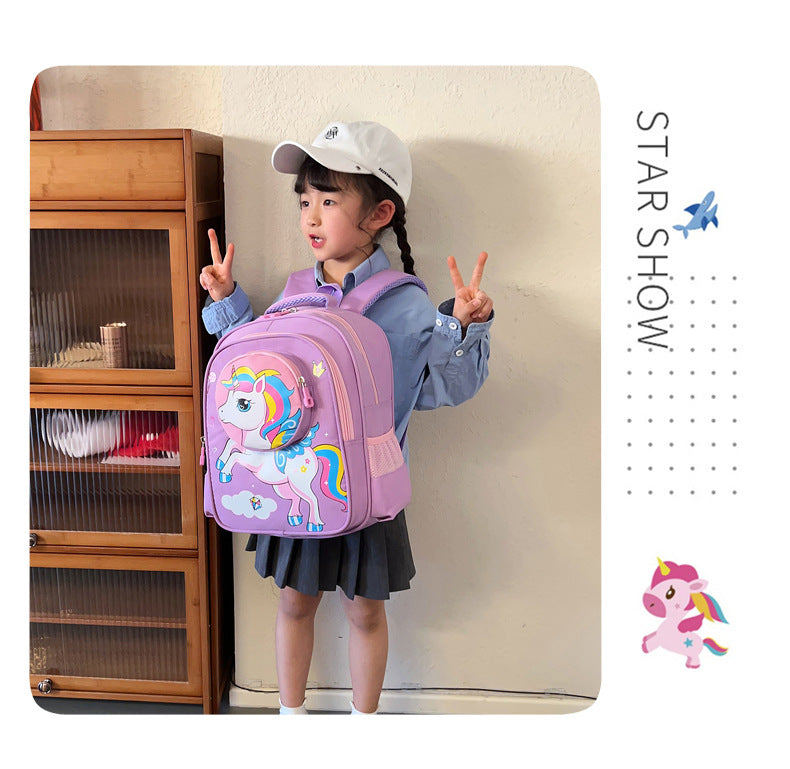 2024 New Sanrio Kuromi Cute Student School Bag Cartoon 3d Stereo Kindergarten Backpack Children's Travel Bag Gift