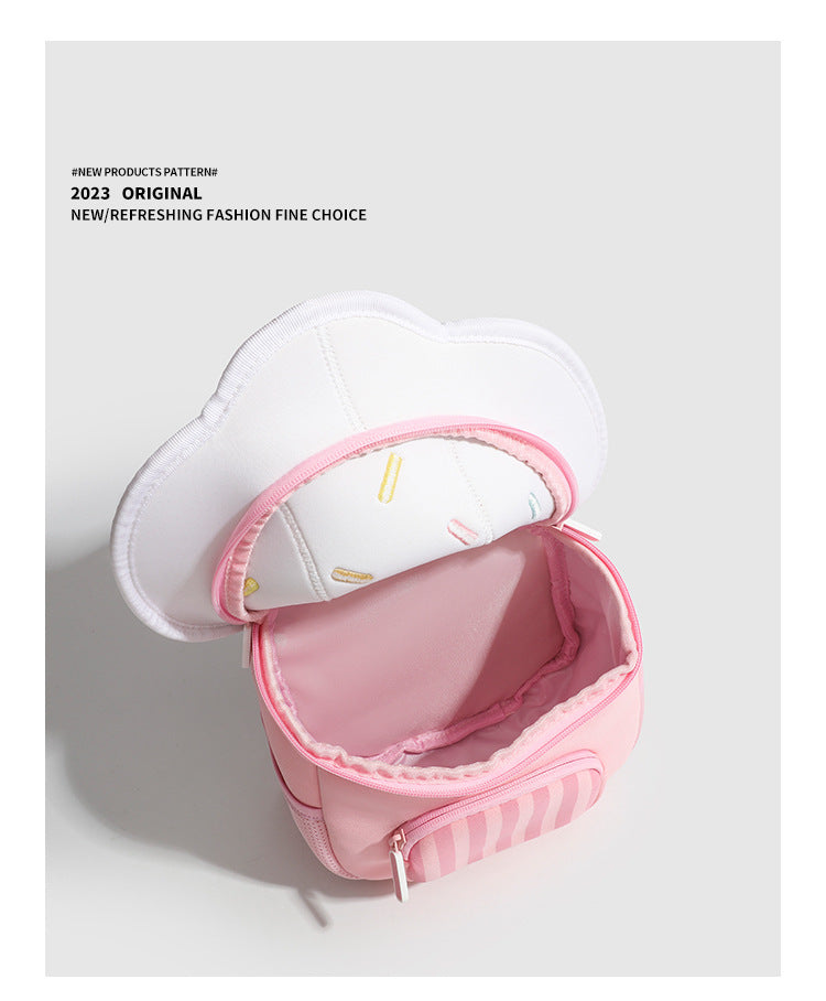 Children Cute Backpack Boys Girls Mushroom Style Schoolbag Kindergarten Preschool Baby Bag Kids Casual Soft Shoulders Pack