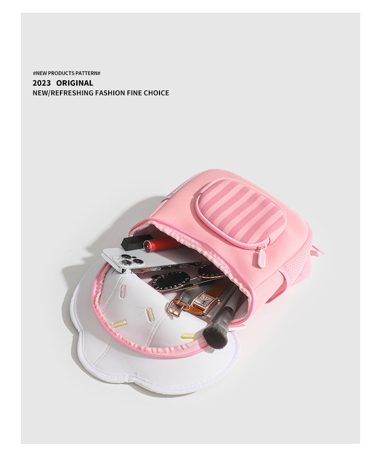 Children Cute Backpack Boys Girls Mushroom Style Schoolbag Kindergarten Preschool Baby Bag Kids Casual Soft Shoulders Pack